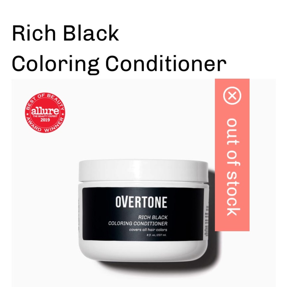 Overtone Rich Black Coloring Conditioner